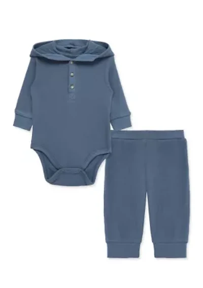 Baby Boys Dark Blue Bodysuit Pant Set