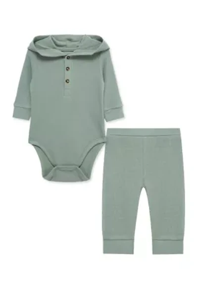 Baby Boys Green Bodysuit Pant Set