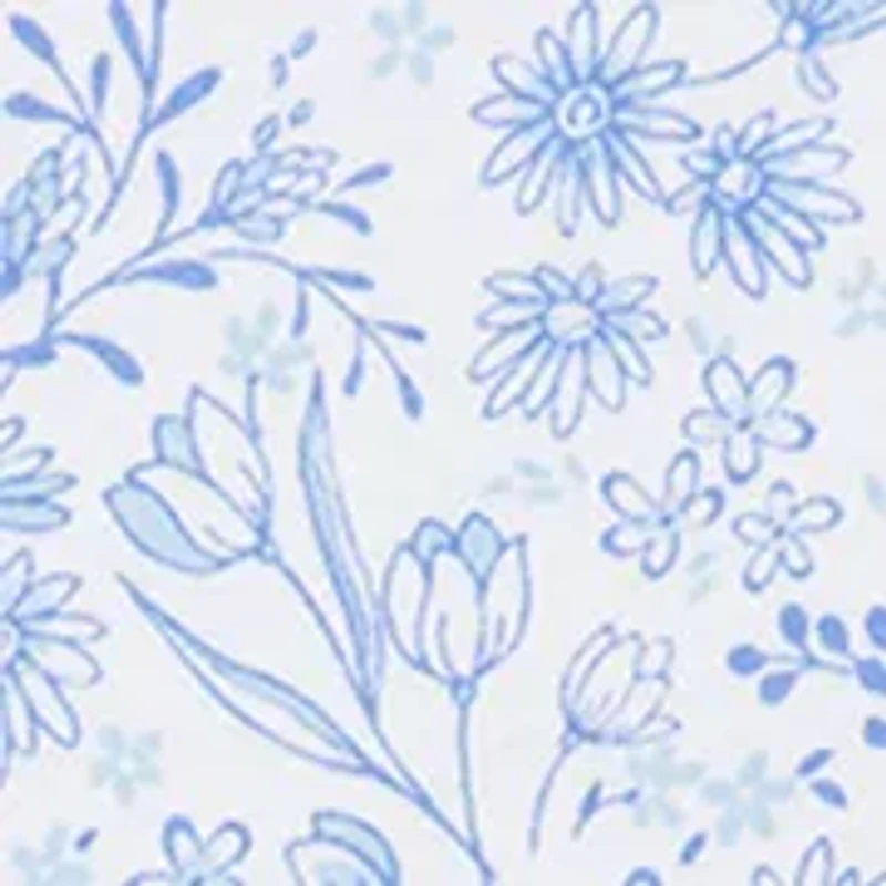 Baby Girls Floral Eyelet Bodysuit and Pants Set with Headband