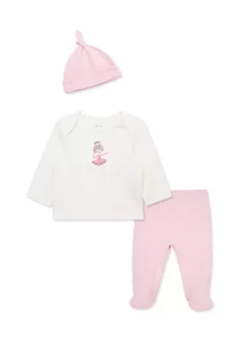 Baby Girls Ballerina Set with Hat