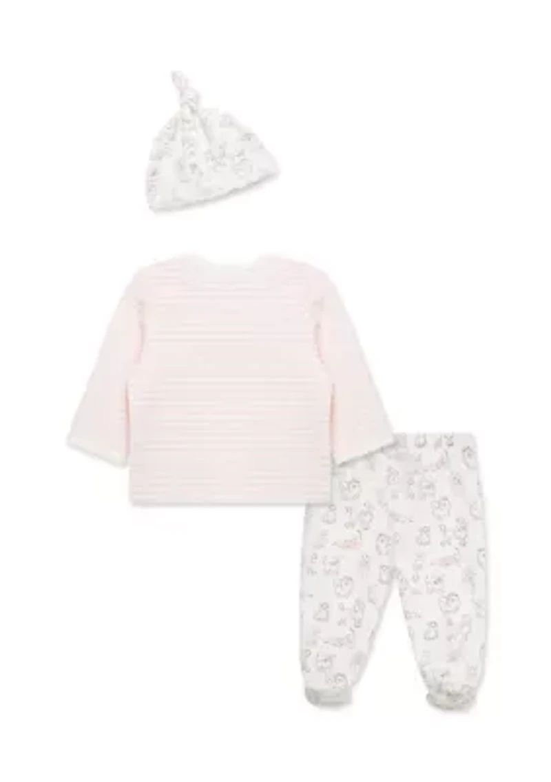 Baby Girls Paris Pups Set with Hat