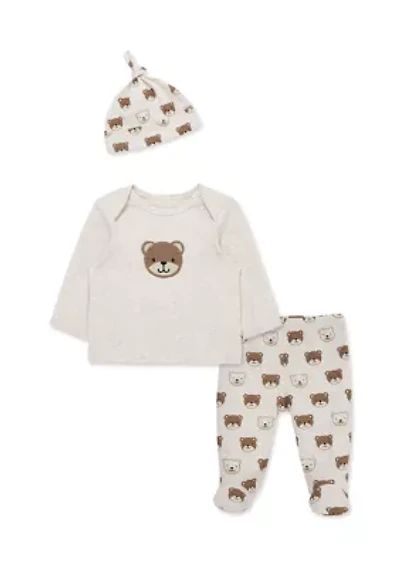 Baby Boys Cute Bear Set with Hat