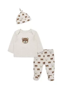 Baby Boys Cute Bear Set with Hat