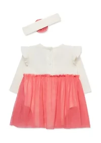 Baby Girls Garland Tutu Bodysuit with Headband