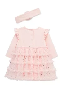 Baby Girls Spray Shine Tutu with Headband