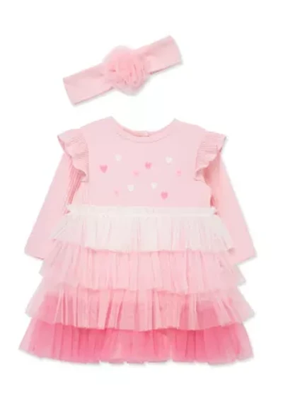 Baby Girls Hearts Ombre Tutu with Headband
