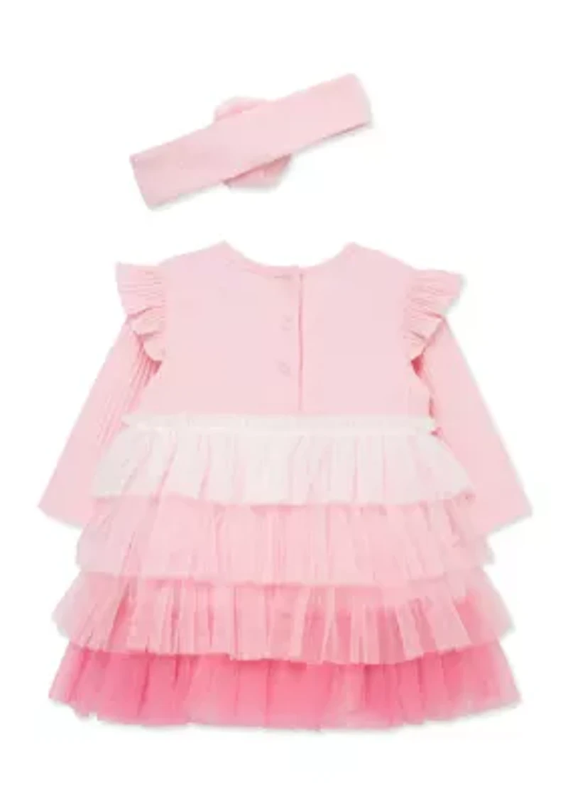 Baby Girls Hearts Ombre Tutu with Headband