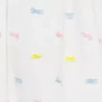 Baby Girls Smocked Dot Bubble Onesie with Headband