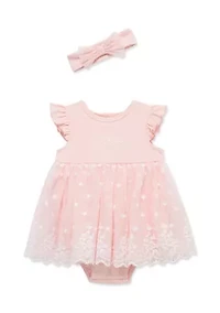 Baby Girls Lace Popover Headband Set