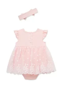 Baby Girls Lace Popover Headband Set