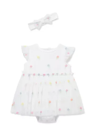 Baby Girls Tutu Popover Headband Set