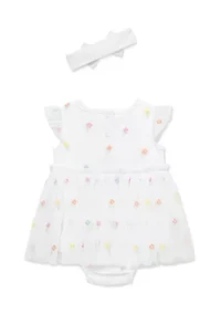 Baby Girls Tutu Popover Headband Set