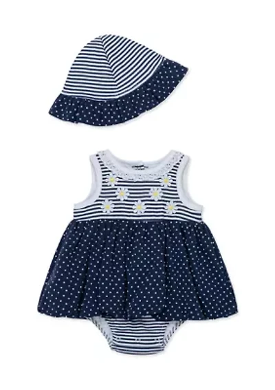 Baby Girls Daisy Popover and Hat