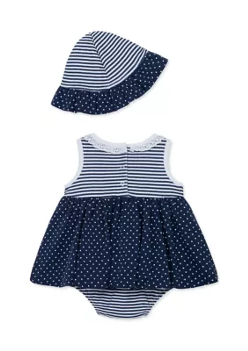 Baby Girls Daisy Popover and Hat