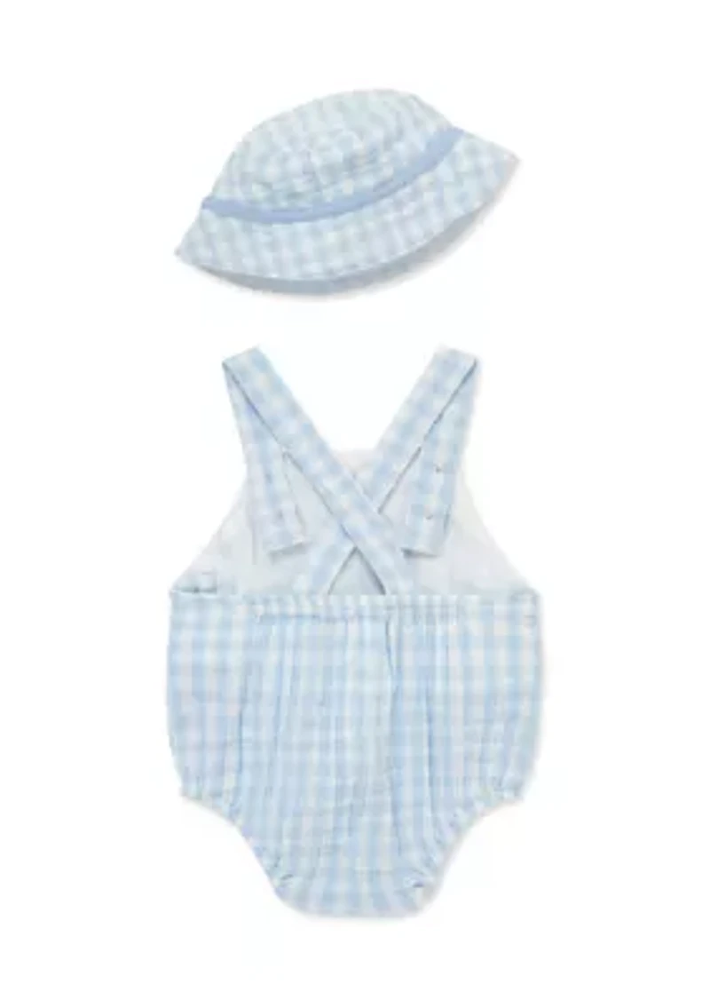Baby Boys Sunsuit Hat Set