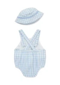Baby Boys Sunsuit Hat Set