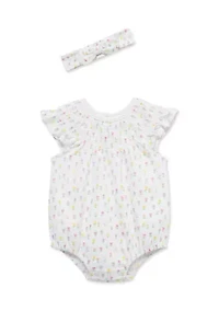 Baby Girls Tulip Onesie and Headband Set