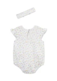 Baby Girls Tulip Onesie and Headband Set