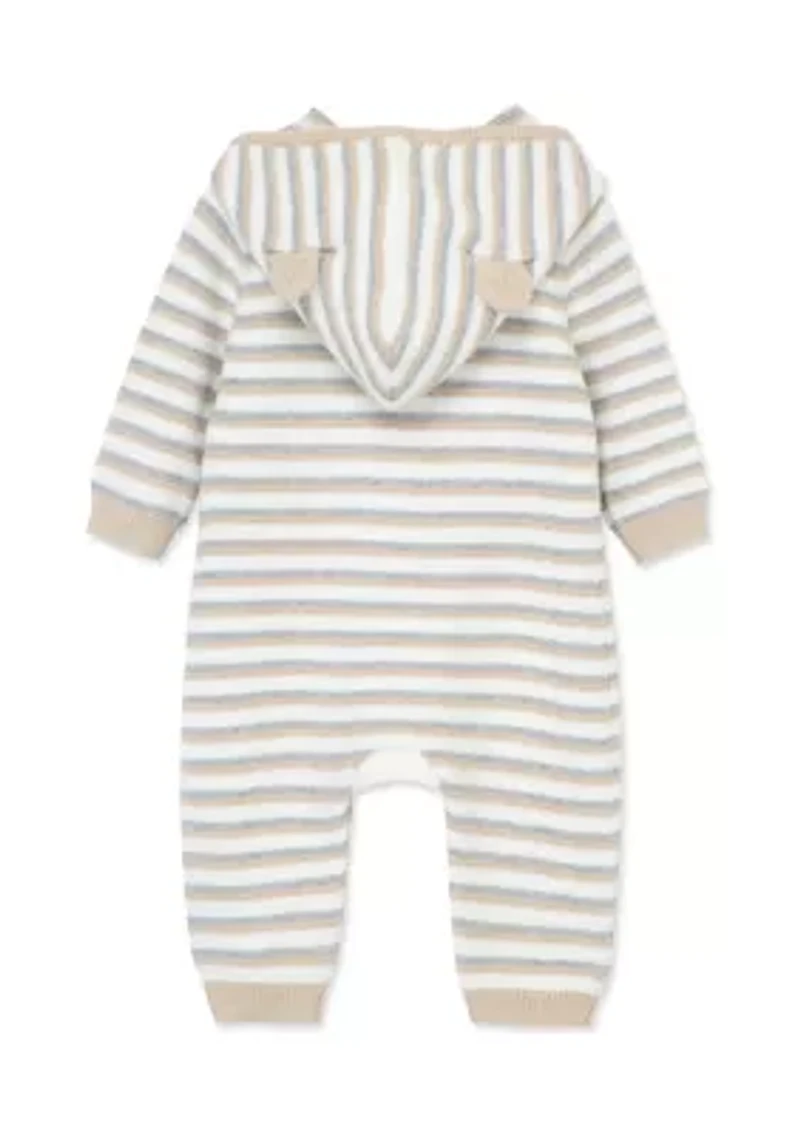 Baby Boys Neutral Striped Coverall
