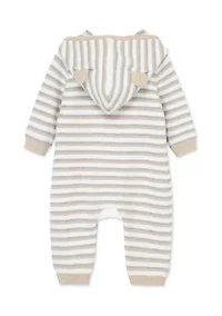 Baby Boys Neutral Striped Coverall