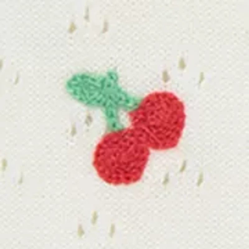 Baby Girls Cherry Pointelle Set
