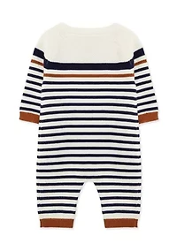 Baby Boys Block Stripe Coverall