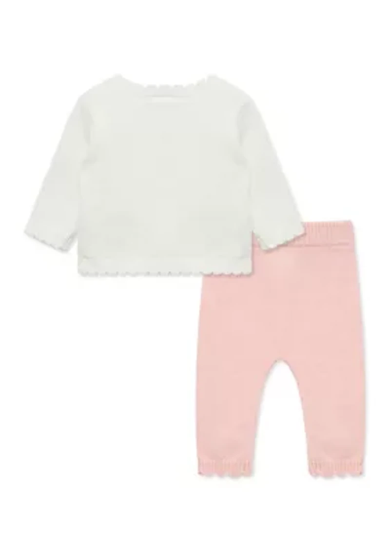 Baby Girls Bows Sweater Set