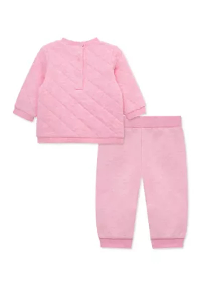 Baby Girls Cute Pups Active Set