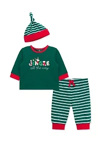 Baby Boys Jingle Joggers Set with Hat