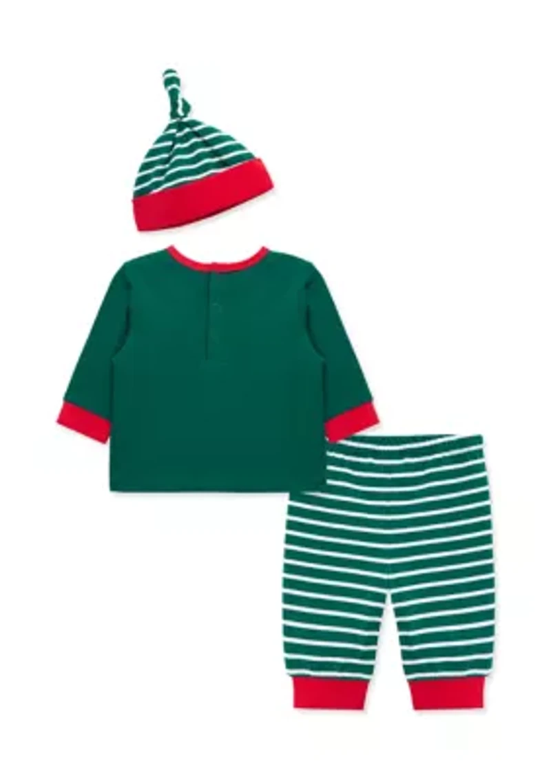 Baby Boys Jingle Joggers Set with Hat