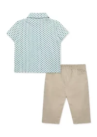 Baby Boys Golf Polo Pants Set