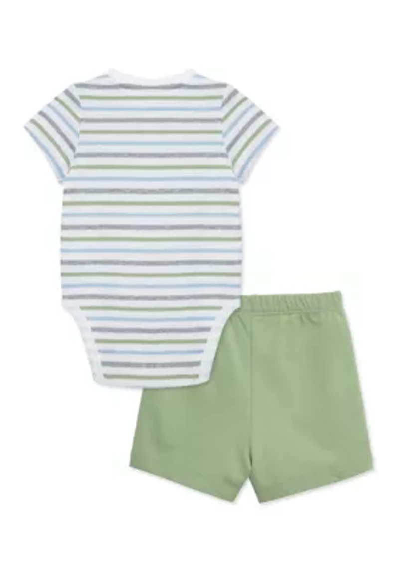 Baby Boys Elephant Shorts Set