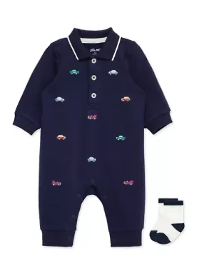 Baby Boys Cars Coverall with Socks
