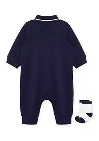 Baby Boys Cars Coverall with Socks
