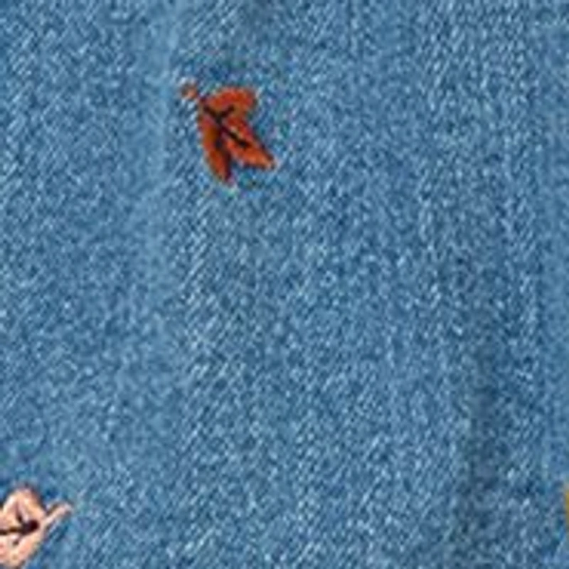 Baby Girls Leaves Overall Set