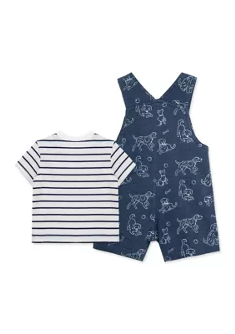 Baby Boys Puppies Shortall Set