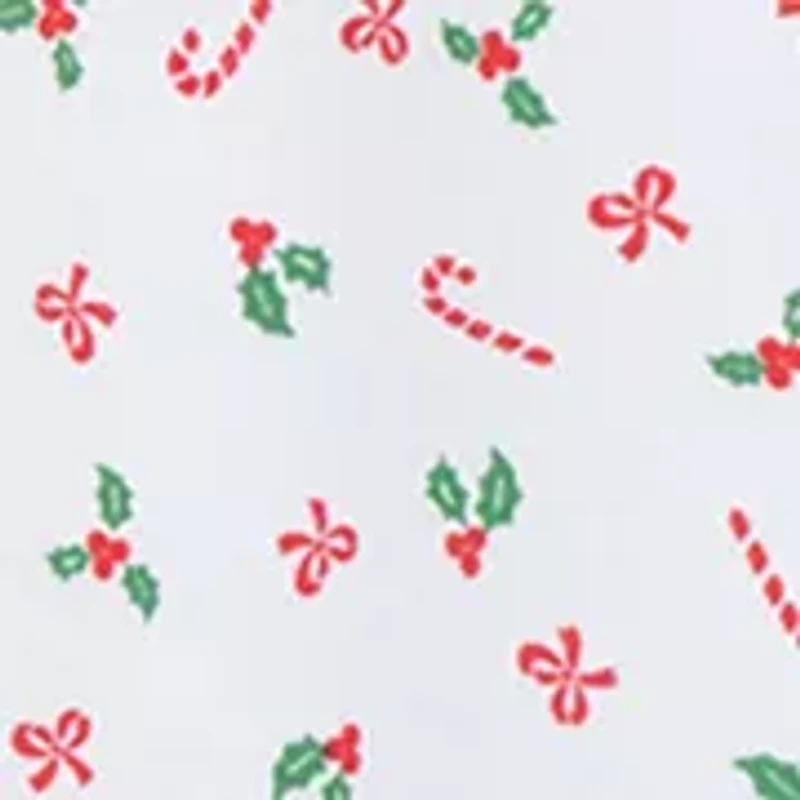 Baby Girls Candy Cane Footie Pajamas with Hat