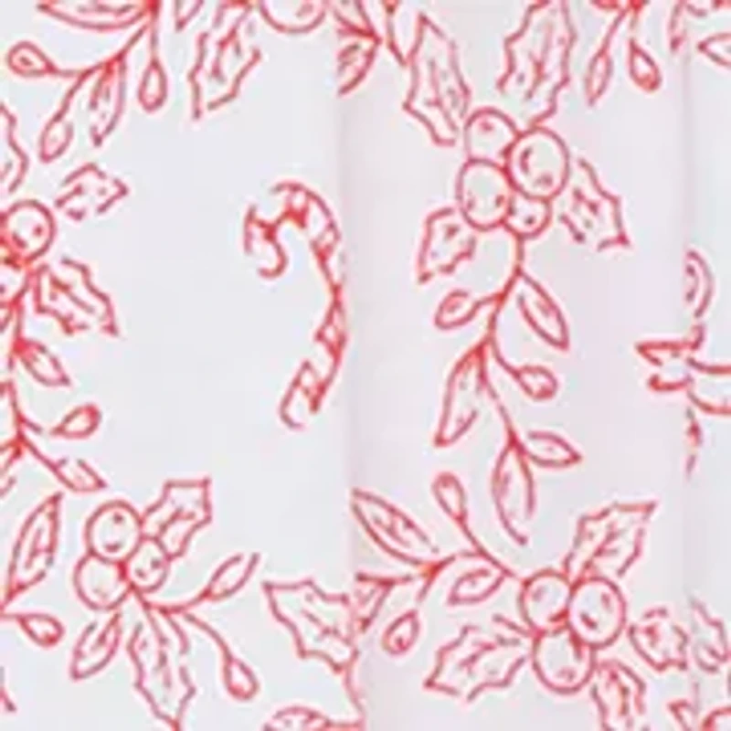 Baby Girls Festive Toile Footie with Headband