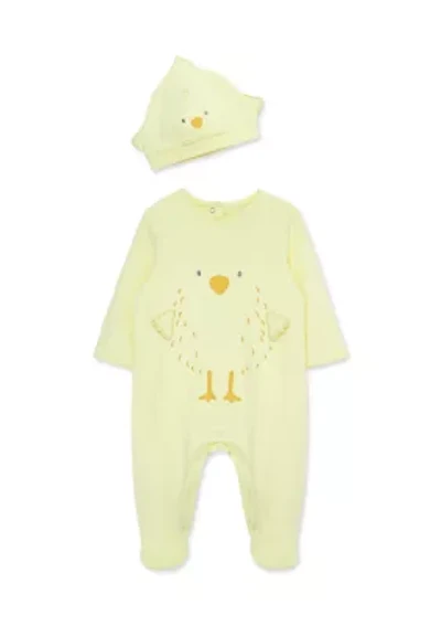 Baby Chick Footie with Hat