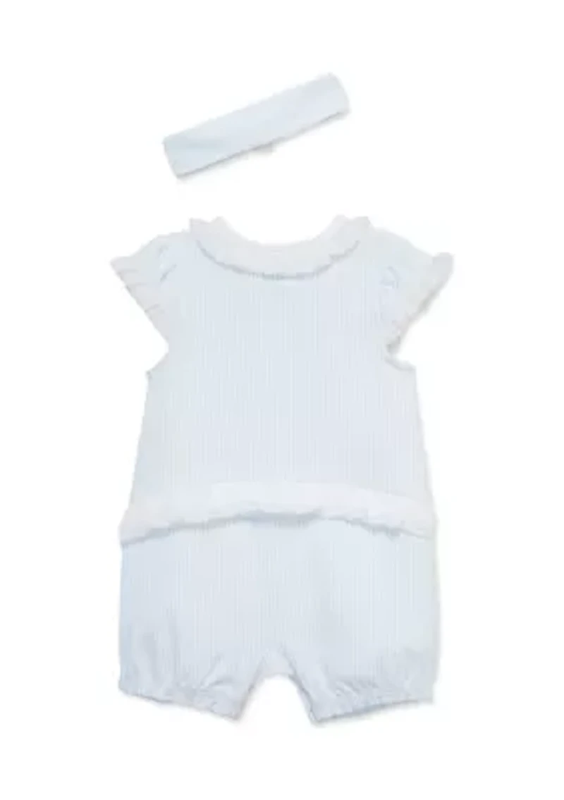 Baby Girls Daisy Romper with Headband