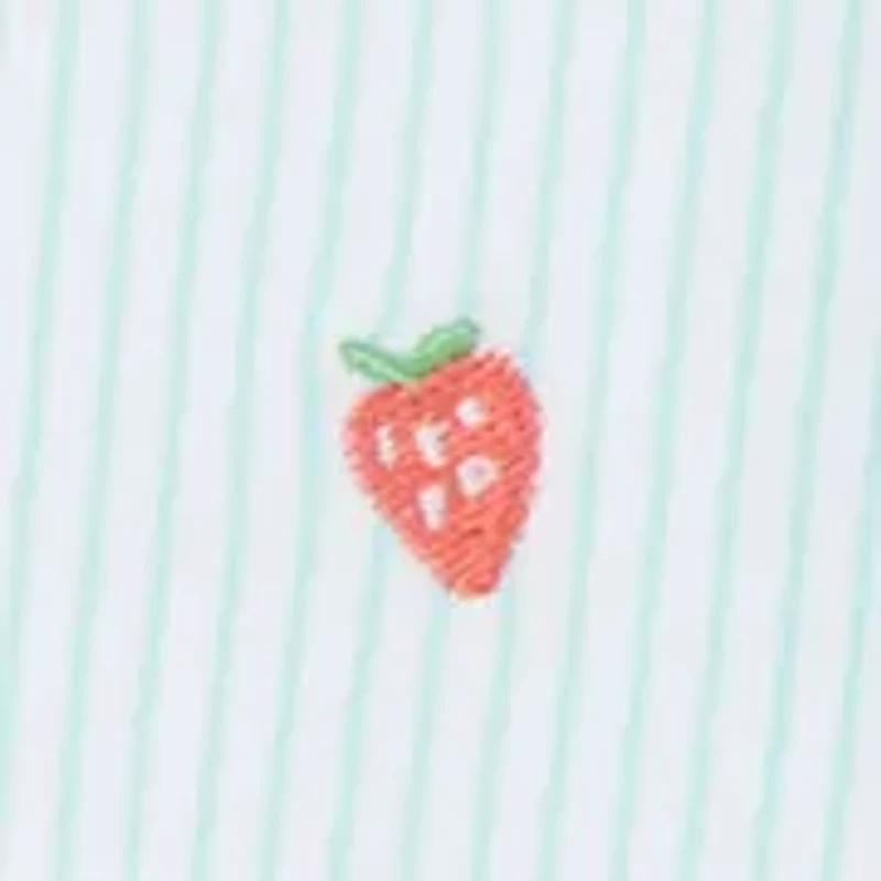 Baby Girls Strawberry Romper with Headband