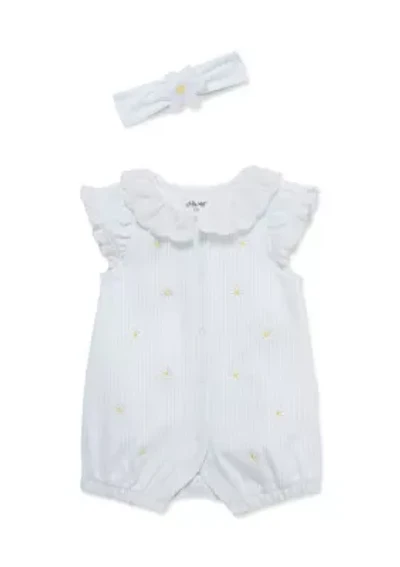 Baby Girls Daisy Romper with Headband