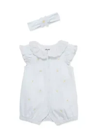 Baby Girls Daisy Romper with Headband