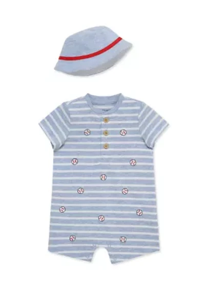 Baby Boys Baseball Romper with Hat