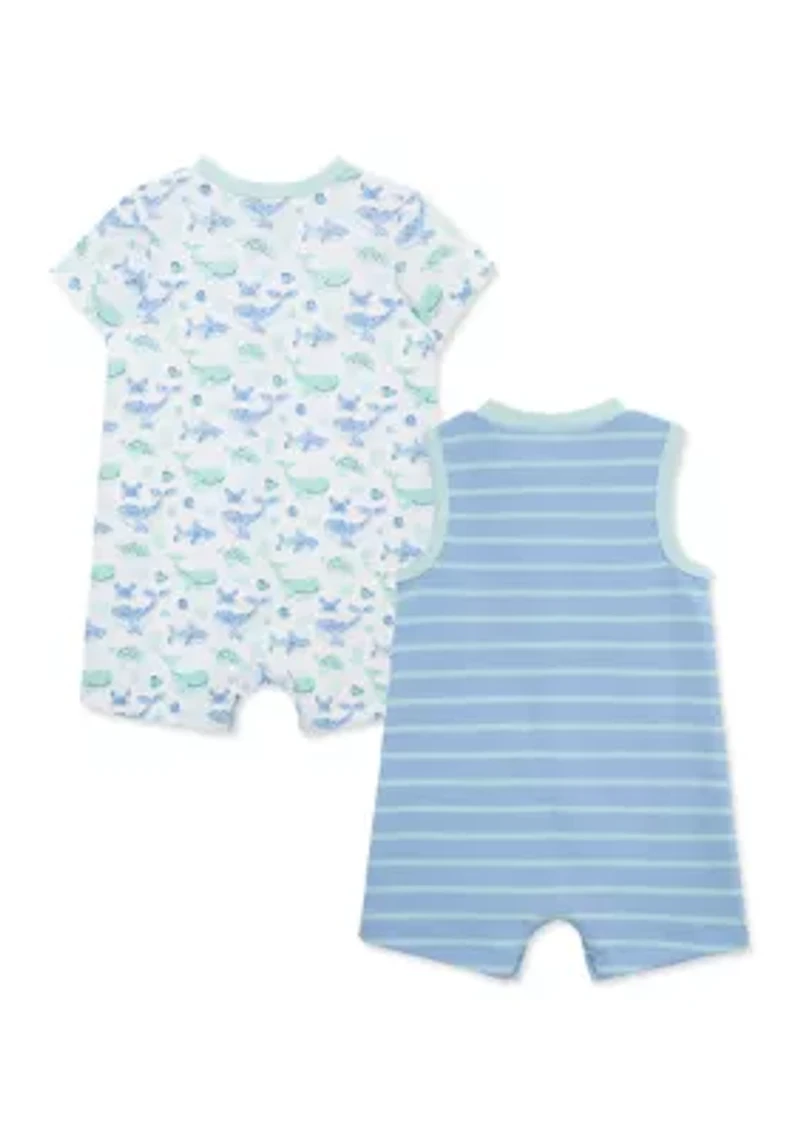 Baby Boys Turtle Romper Set