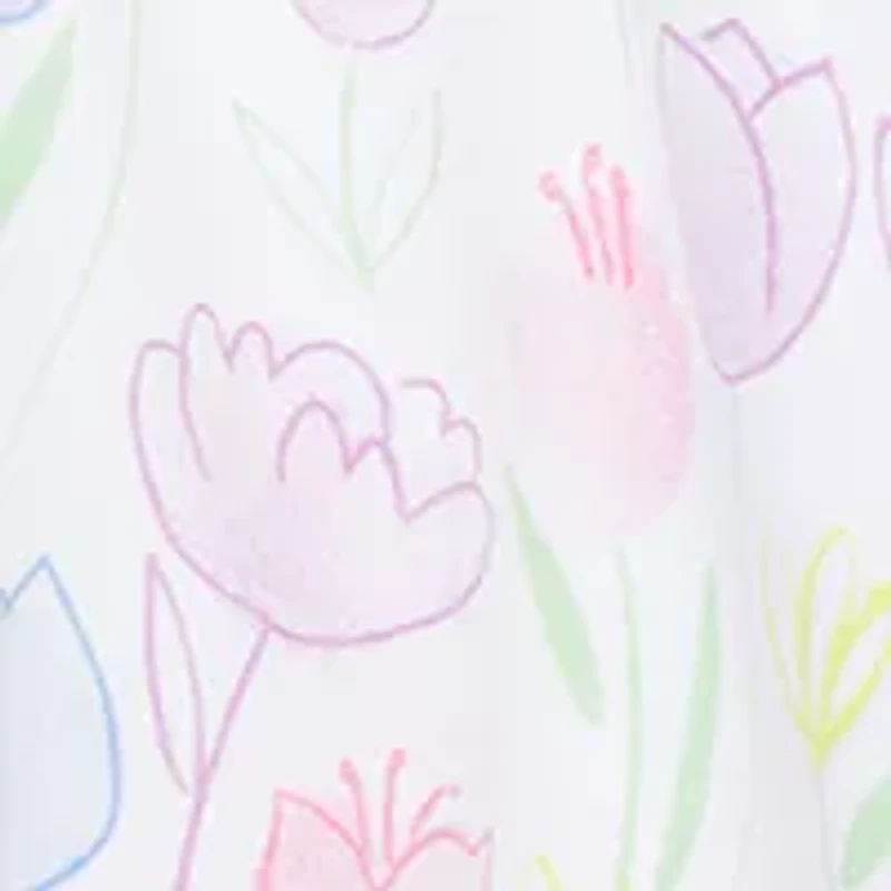 Baby Girls Pretty Tulips Dress Set with Bloomers