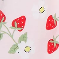 Baby Girls Strawberries Bodysuit Dress with Headband