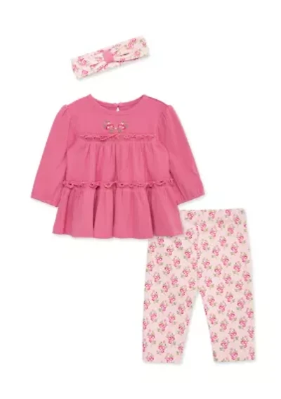 Baby Girls Bellflower Tunic Set with Headband