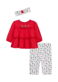 Candy Cane Tunic Set with Headband