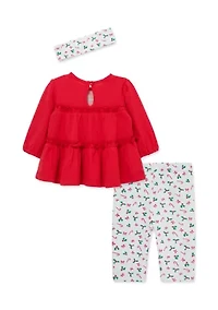 Candy Cane Tunic Set with Headband